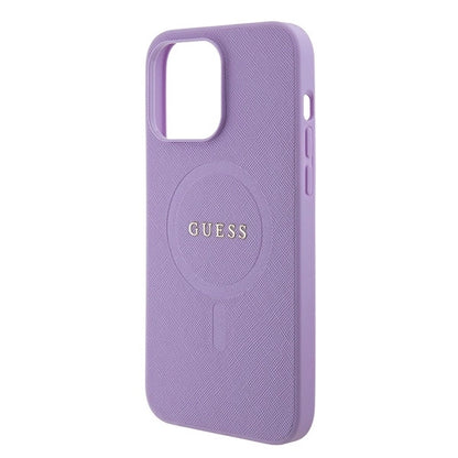 Guess GUHMP15XPSAHMCU iPhone 15 Pro Max 6.7&quot; purple/purple hardcase Saffiano MagSafe_5