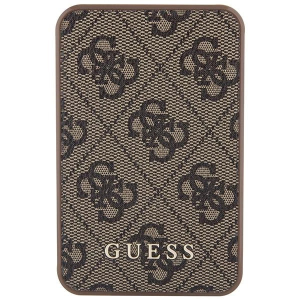 Guess Powerbank 15W GUPB5LP4GEGW 5000mAh brown/brown 4G Leather Metal Logo_1
