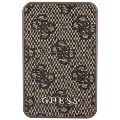 Guess Powerbank 15W GUPB5LP4GEGW 5000mAh brown/brown 4G Leather Metal Logo_1