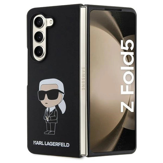 Karl Lagerfeld KLHCZFD5SNIKBCK Z Fold5 hardcase black/black Silicone Ikonik_0