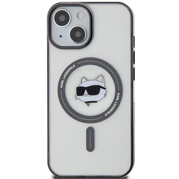 Karl Lagerfeld KLHMP15MHCHNOTK iPhone 15 Plus 6.7" transparent hardcase IML Choupette`s Head MagSafe_2
