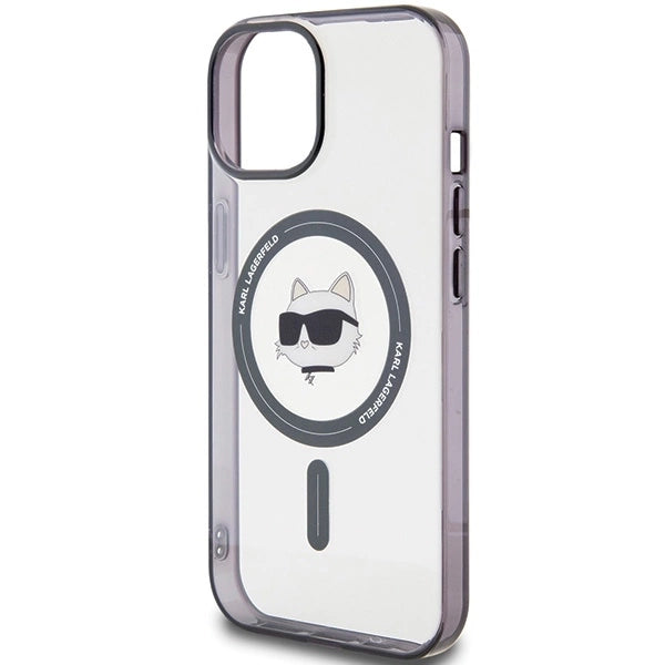 Karl Lagerfeld KLHMP15MHCHNOTK iPhone 15 Plus 6.7" transparent hardcase IML Choupette`s Head MagSafe_5