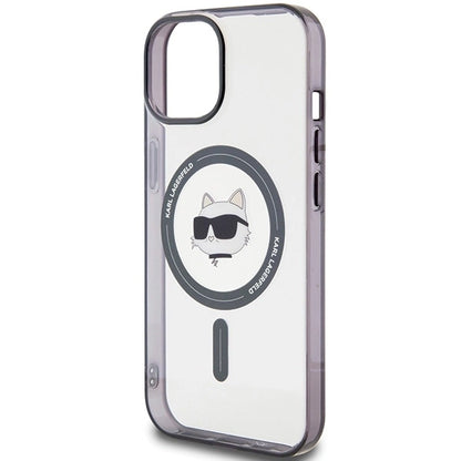 Karl Lagerfeld KLHMP15MHCHNOTK iPhone 15 Plus 6.7" transparent hardcase IML Choupette`s Head MagSafe_5