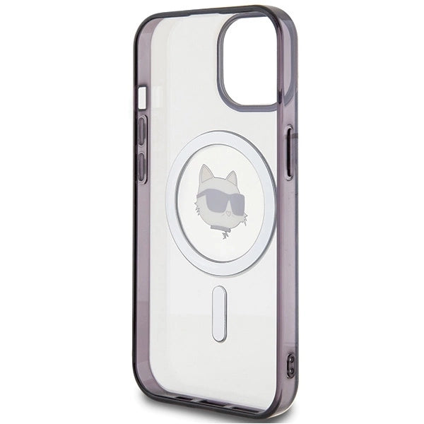 Karl Lagerfeld KLHMP15MHCHNOTK iPhone 15 Plus 6.7" transparent hardcase IML Choupette`s Head MagSafe_6