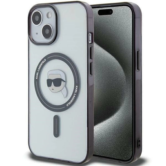 Karl Lagerfeld KLHMP15MHKHNOTK iPhone 15 Plus 6.7" transparent hardcase IML Karl`s Head MagSafe_0