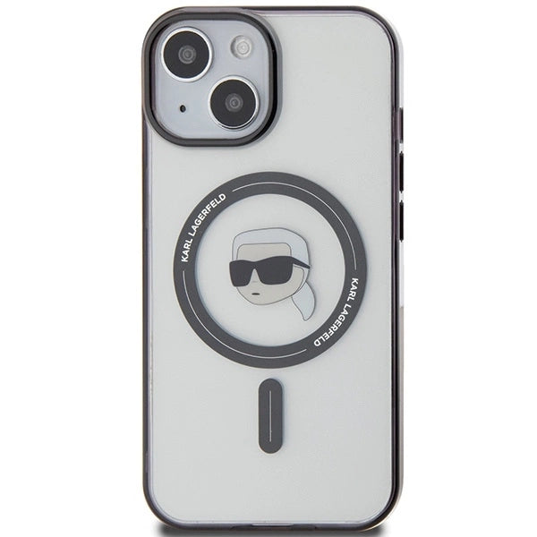 Karl Lagerfeld KLHMP15SHKHNOTK iPhone 15 6.1" transparent hardcase IML Karl`s Head MagSafe_2