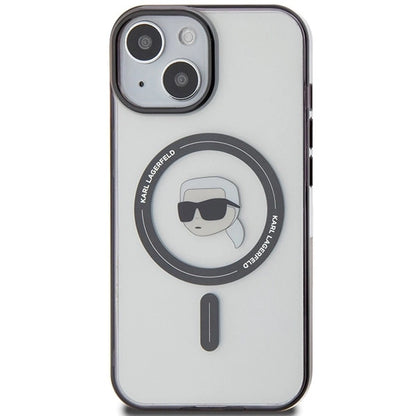 Karl Lagerfeld KLHMP15SHKHNOTK iPhone 15 6.1" transparent hardcase IML Karl`s Head MagSafe_2