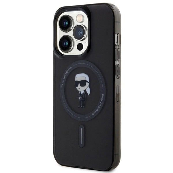 Karl Lagerfeld KLHMP15XHFCKNOK iPhone 15 Pro Max 6.7&quot; black/black hardcase IML Ikonik MagSafe_1