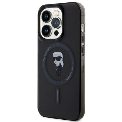 Karl Lagerfeld KLHMP15XHFCKNOK iPhone 15 Pro Max 6.7&quot; black/black hardcase IML Ikonik MagSafe_1
