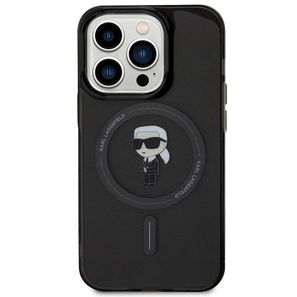 Karl Lagerfeld KLHMP15XHFCKNOK iPhone 15 Pro Max 6.7&quot; black/black hardcase IML Ikonik MagSafe_2