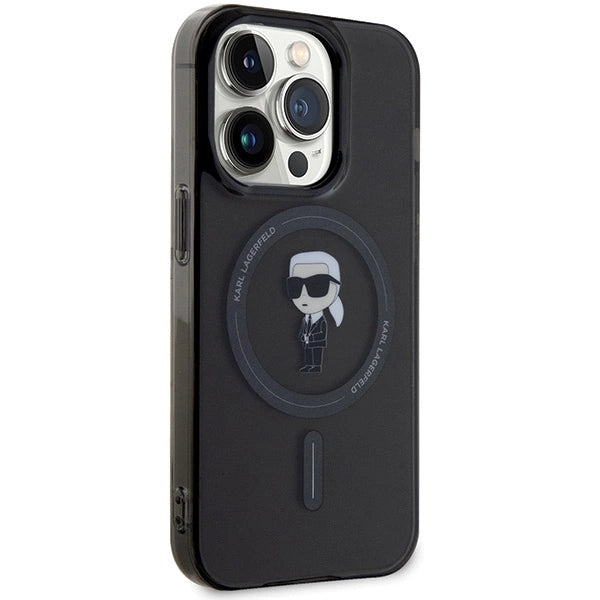 Karl Lagerfeld KLHMP15XHFCKNOK iPhone 15 Pro Max 6.7&quot; black/black hardcase IML Ikonik MagSafe_3