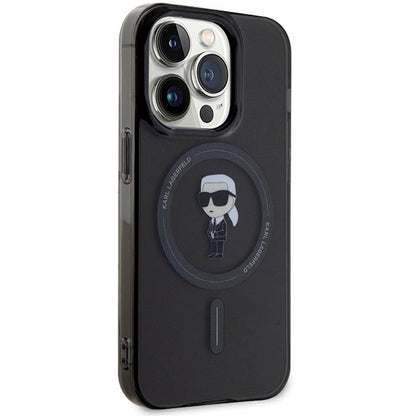 Karl Lagerfeld KLHMP15XHFCKNOK iPhone 15 Pro Max 6.7&quot; black/black hardcase IML Ikonik MagSafe_3