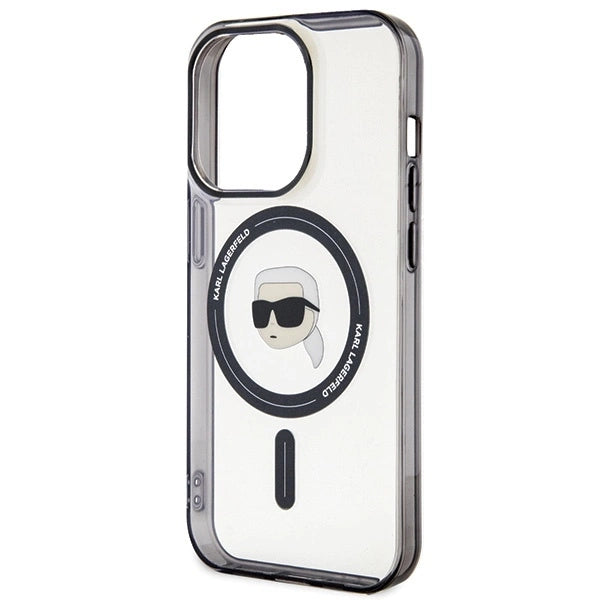 Karl Lagerfeld KLHMP15XHKHNOTK iPhone 15 Pro Max 6.7" transparent hardcase IML Karl`s Head MagSafe_5