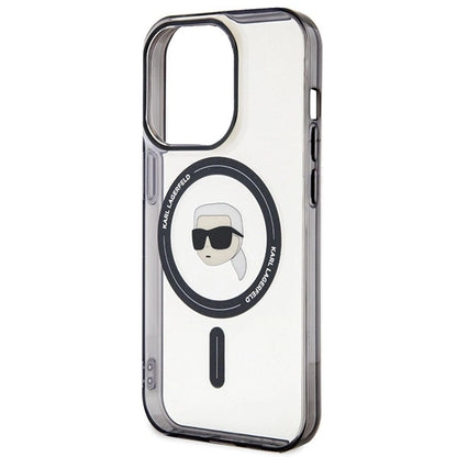 Karl Lagerfeld KLHMP15XHKHNOTK iPhone 15 Pro Max 6.7" transparent hardcase IML Karl`s Head MagSafe_5