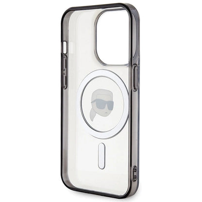 Karl Lagerfeld KLHMP15XHKHNOTK iPhone 15 Pro Max 6.7" transparent hardcase IML Karl`s Head MagSafe_6
