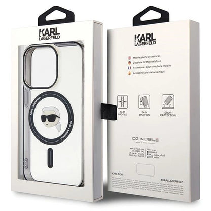 Karl Lagerfeld KLHMP15XHKHNOTK iPhone 15 Pro Max 6.7" transparent hardcase IML Karl`s Head MagSafe_7