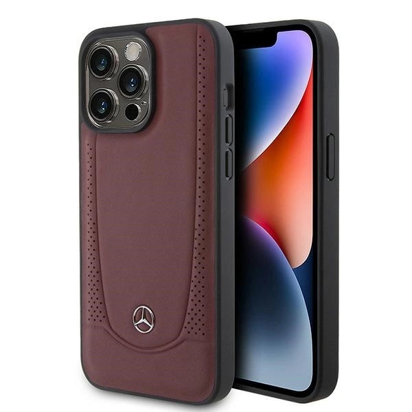 Mercedes MEHCP15LARMRE iPhone 15 Pro 6.1" red/red hardcase Leather Urban Bengale_0