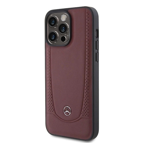 Mercedes MEHCP15LARMRE iPhone 15 Pro 6.1" red/red hardcase Leather Urban Bengale_1
