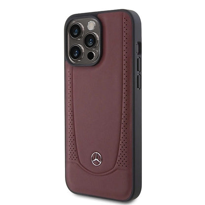 Mercedes MEHCP15LARMRE iPhone 15 Pro 6.1" red/red hardcase Leather Urban Bengale_1