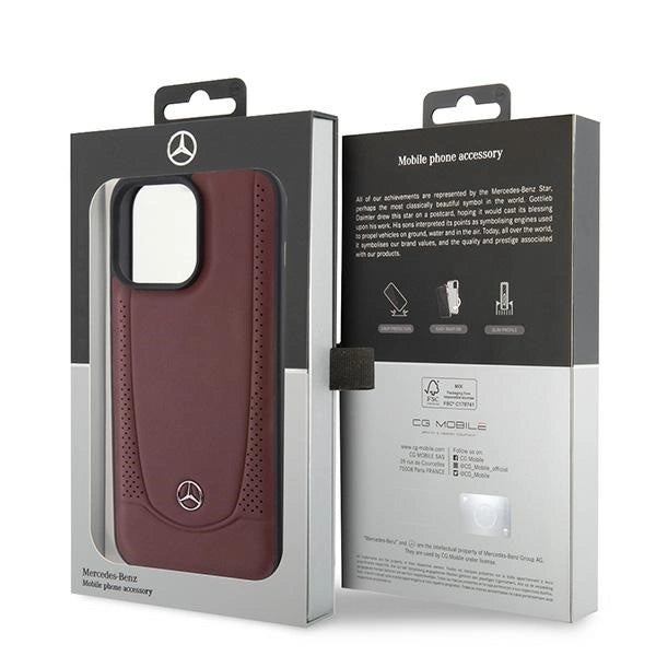 Mercedes MEHCP15LARMRE iPhone 15 Pro 6.1" red/red hardcase Leather Urban Bengale_7