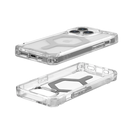 UAG Plyo MagSafe case for iPhone 15 Pro - transparent and silver_2