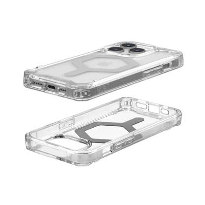 UAG Plyo MagSafe case for iPhone 15 Pro - transparent and silver_2
