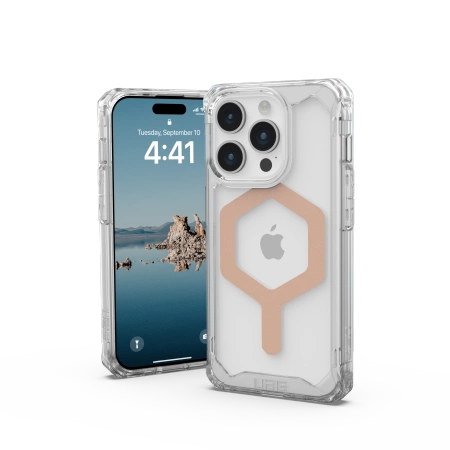 UAG Plyo MagSafe case for iPhone 15 Pro - transparent and pearl_1