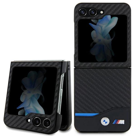 BMW Leather Carbon case for Samsung Galaxy Z Flip 5 - black_0