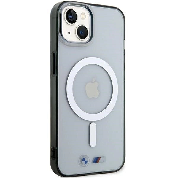 Etui BMW Silver Ring MagSafe do iPhone 15 - przezroczyste_3