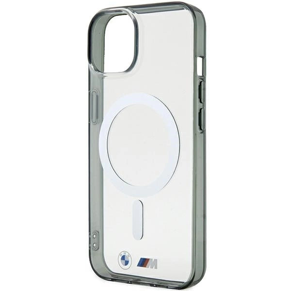 Etui BMW Silver Ring MagSafe do iPhone 15 - przezroczyste_5
