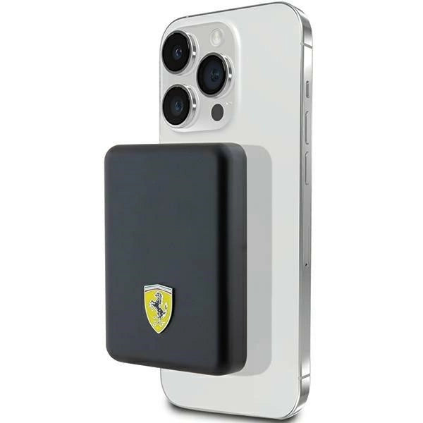 Powerbank Ferrari Metal Logo MagSafe 15W 5000mAh - black_0