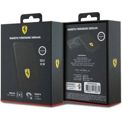 Powerbank Ferrari Metal Logo MagSafe 15W 5000mAh - black_4