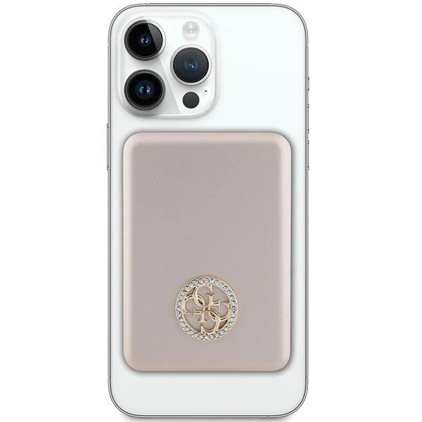 Guess MagSafe 4G Strassed Metal Logo induction power bank 15W 5000mAh - gold_1
