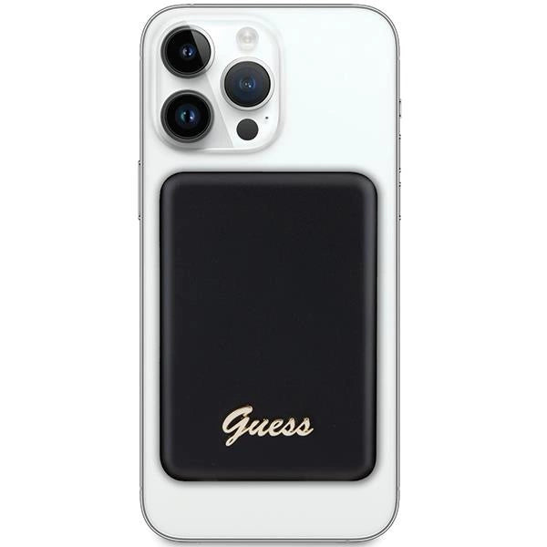 Guess MagSafe Metal Script Logo induction power bank 5W 3000mAh - black_1