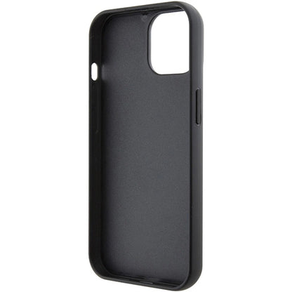 Karl Lagerfeld Fixed Glitter Ikonik Logo Metal Pin case for iPhone 15 - black_6