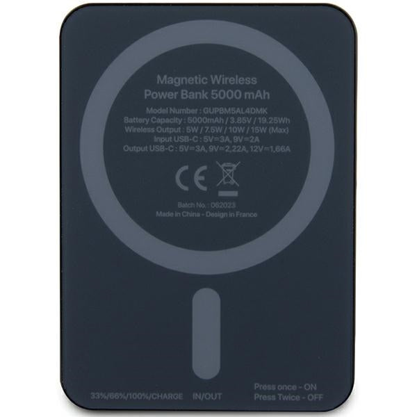 Karl Lagerfeld NFT Outline Ikonik MagSafe 5000mAh induction power bank - black_2