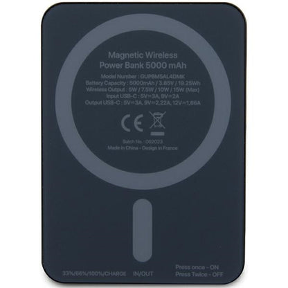 Karl Lagerfeld NFT Outline Ikonik MagSafe 5000mAh induction power bank - black_2