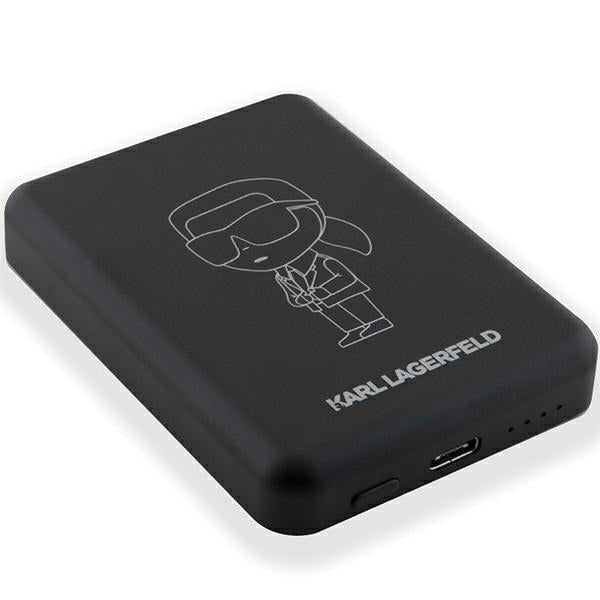 Karl Lagerfeld NFT Outline Ikonik MagSafe 5000mAh induction power bank - black_3