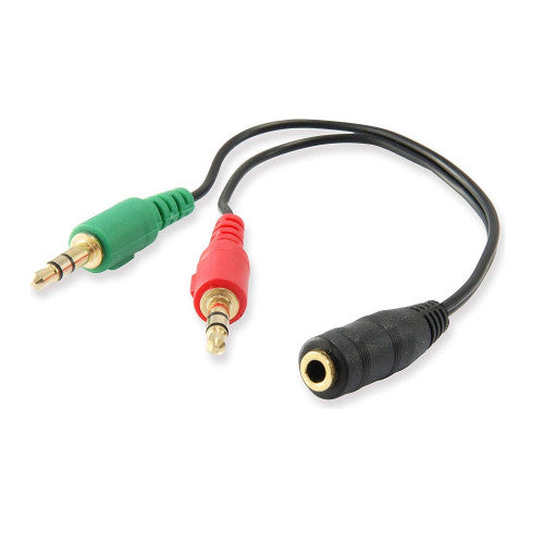 Ewent EC1642 cable de audio 0,15 m 3,5mm 2 x 3.5mm Negro, Verde, Rojo_1