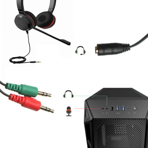 Ewent EC1642 cable de audio 0,15 m 3,5mm 2 x 3.5mm Negro, Verde, Rojo_2