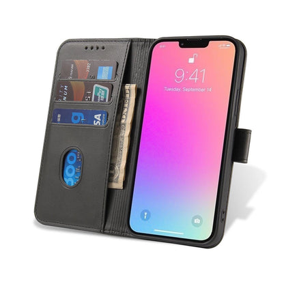 Magnet Case with flap for Honor X6a - black_6