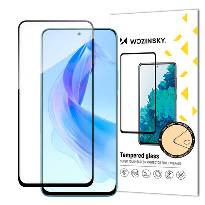 Durable Wozinsky Full Glue tempered glass for Honor 90 Lite/X50i, full screen with frame - black_0