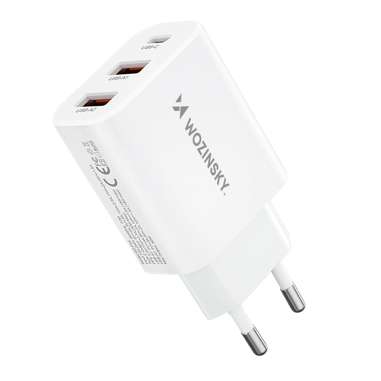 Wozinsky CWCUCW 30W USB-C / 2 x USB-A wall charger - white_1