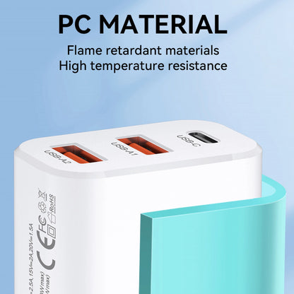 Wozinsky CWCUCW 30W USB-C / 2 x USB-A wall charger - white_9