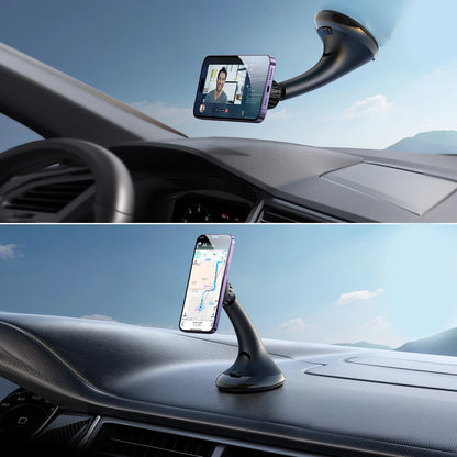 Joyroom JR-ZS356 universal magnetic car holder for a phone on the cockpit/window - black_13