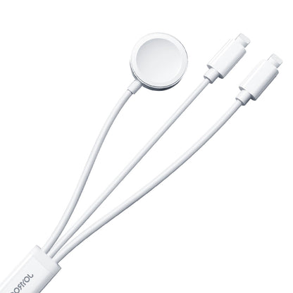 Joyroom S-IW007 3-in-1 cable USB-A magnetic charger - Lightning 1.2m - white_1