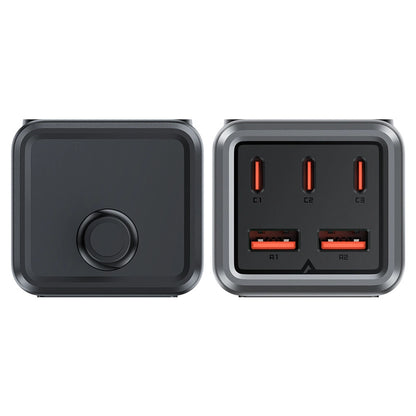 Acefast Z2 GaN 75W PD desktop charger 3x USB-C 2x USB-A - black and gray_10