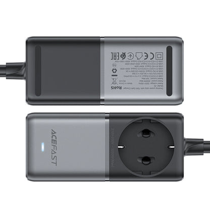 Acefast Z2 GaN 75W PD desktop charger 3x USB-C 2x USB-A - black and gray_12