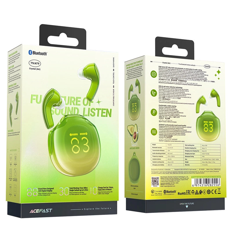 Acefast T9 Bluetooth 5.3 in-ear wireless headphones - green_7