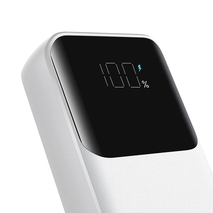 Mini power bank with built-in cables Joyroom JR-PBC06 30W 10000mAh - white_1